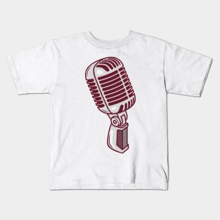 Cool Retro Microphone Kids T-Shirt